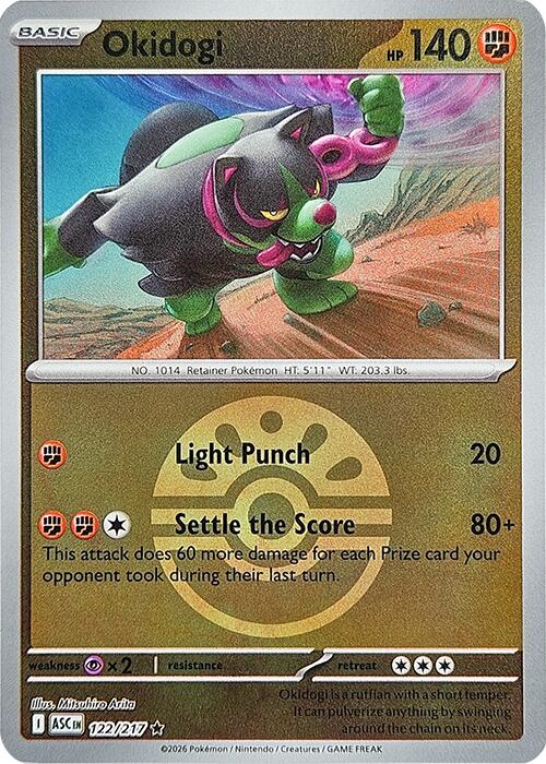 Okidogi (122/217) (Friend Ball) [Mega Evolution: Ascended Heroes] | Chromatic Games