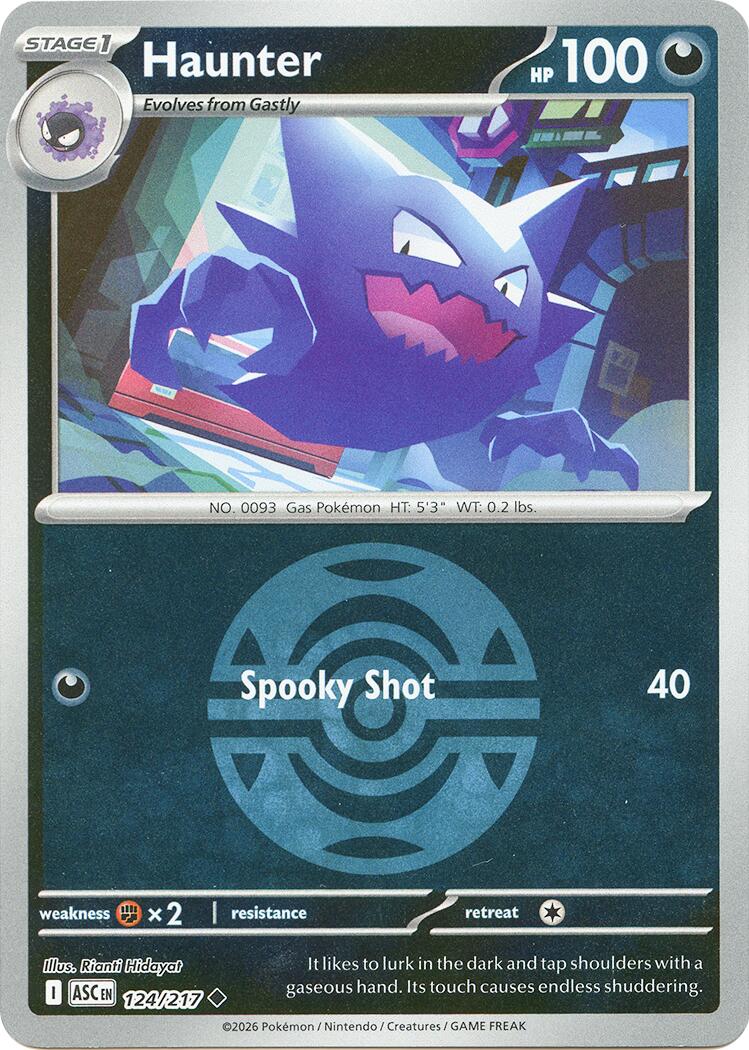 Haunter (124/217) (Dusk Ball) [Mega Evolution: Ascended Heroes] | Chromatic Games
