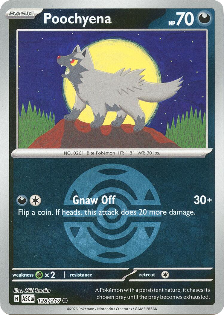Poochyena (128/217) (Dusk Ball) [Mega Evolution: Ascended Heroes] | Chromatic Games