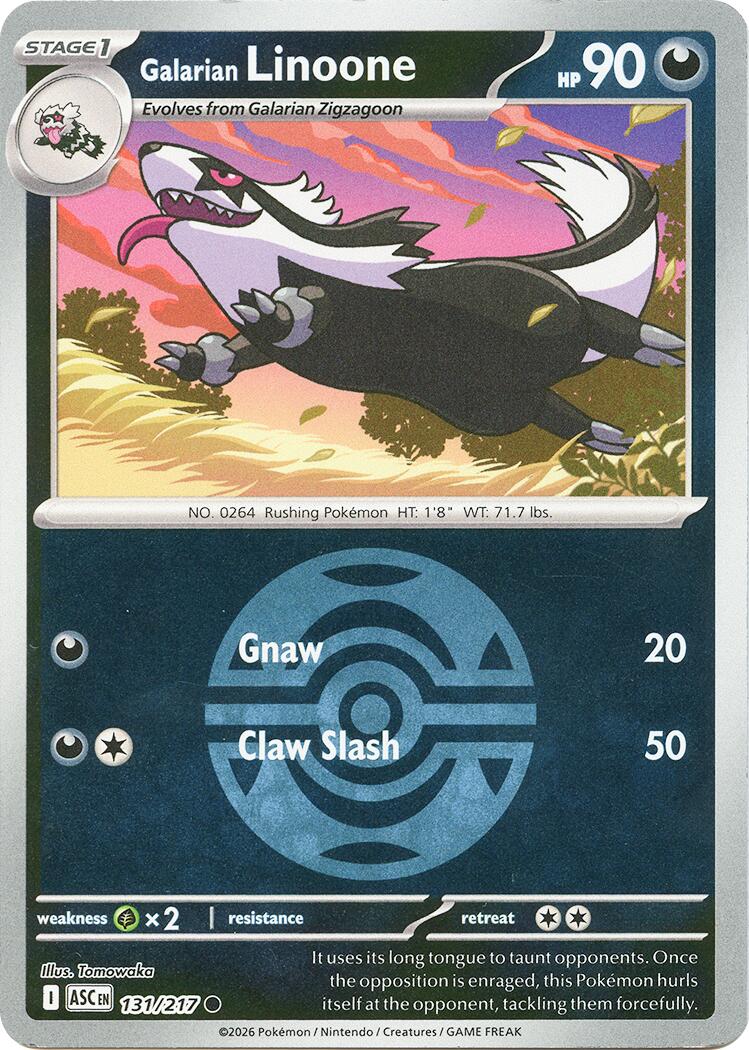 Galarian Linoone (131/217) (Dusk Ball) [Mega Evolution: Ascended Heroes] | Chromatic Games