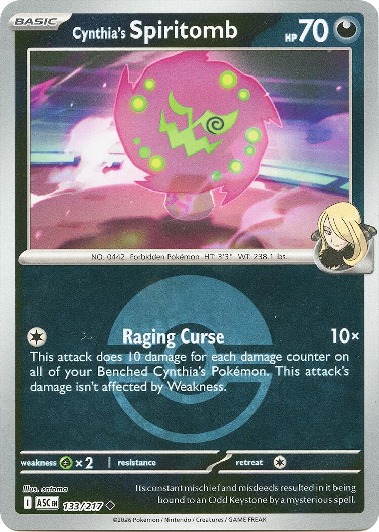 Cynthia's Spiritomb (133/217) (Poke Ball) [Mega Evolution: Ascended Heroes] | Chromatic Games