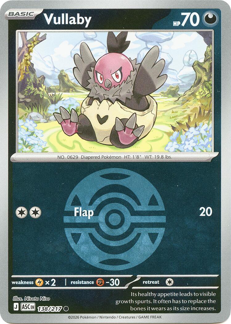 Vullaby (138/217) (Dusk Ball) [Mega Evolution: Ascended Heroes] | Chromatic Games