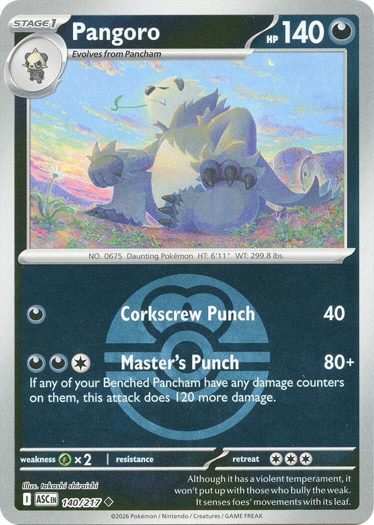 Pangoro (140/217) (Love Ball) [Mega Evolution: Ascended Heroes] | Chromatic Games