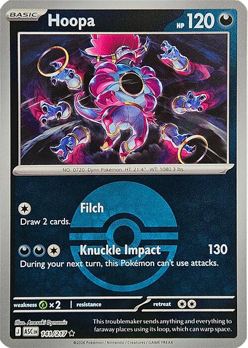 Hoopa (141/217) (Poke Ball) [Mega Evolution: Ascended Heroes] | Chromatic Games