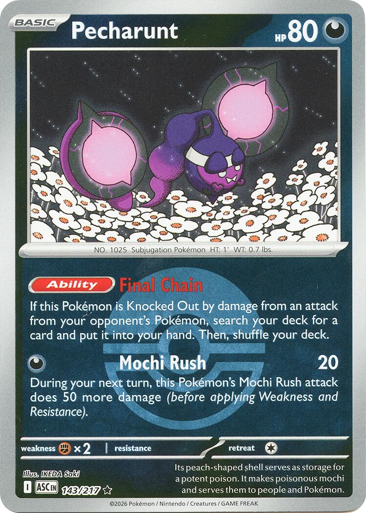 Pecharunt (143/217) (Poke Ball) [Mega Evolution: Ascended Heroes] | Chromatic Games