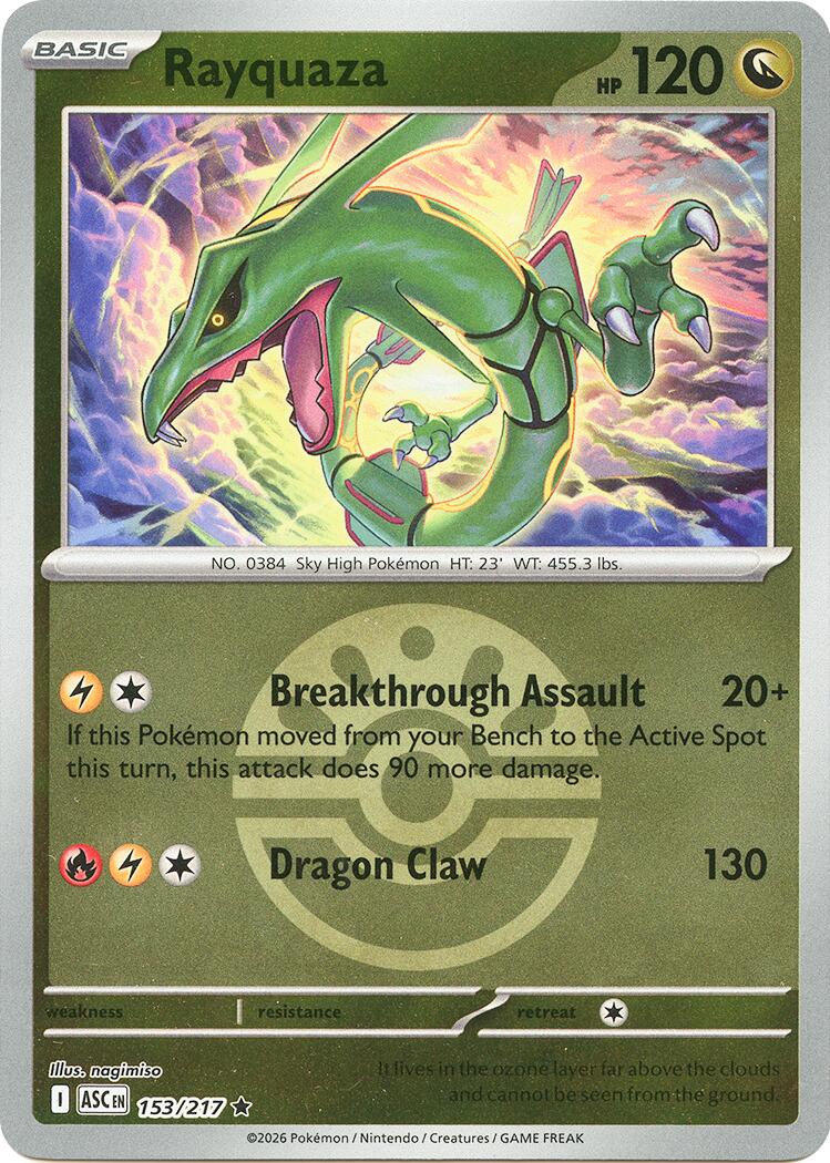 Rayquaza (153/217) (Friend Ball) [Mega Evolution: Ascended Heroes] | Chromatic Games
