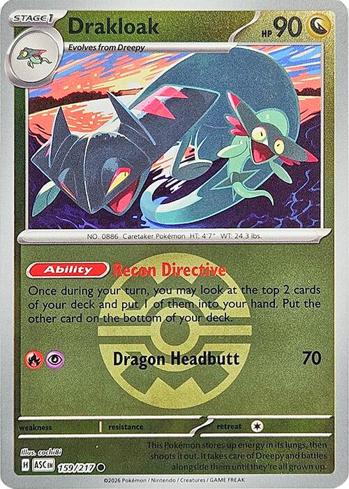 Drakloak (159/217) (Quick Ball) [Mega Evolution: Ascended Heroes] | Chromatic Games