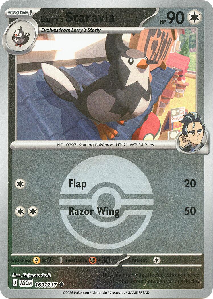 Larry's Staravia (169/217) (Poke Ball) [Mega Evolution: Ascended Heroes] | Chromatic Games