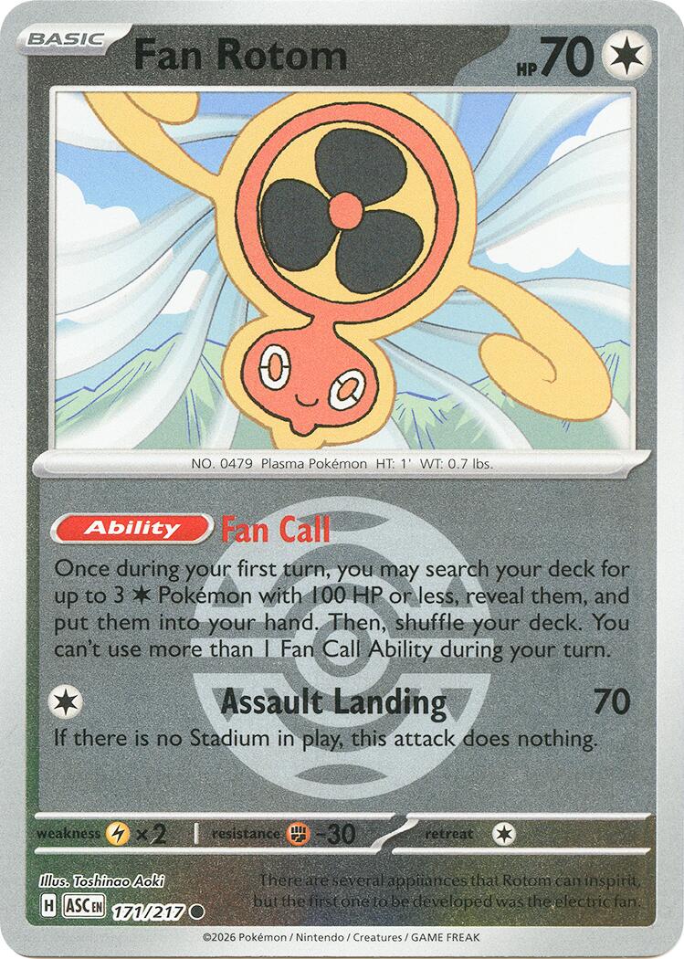 Fan Rotom (171/217) (Dusk Ball) [Mega Evolution: Ascended Heroes] | Chromatic Games