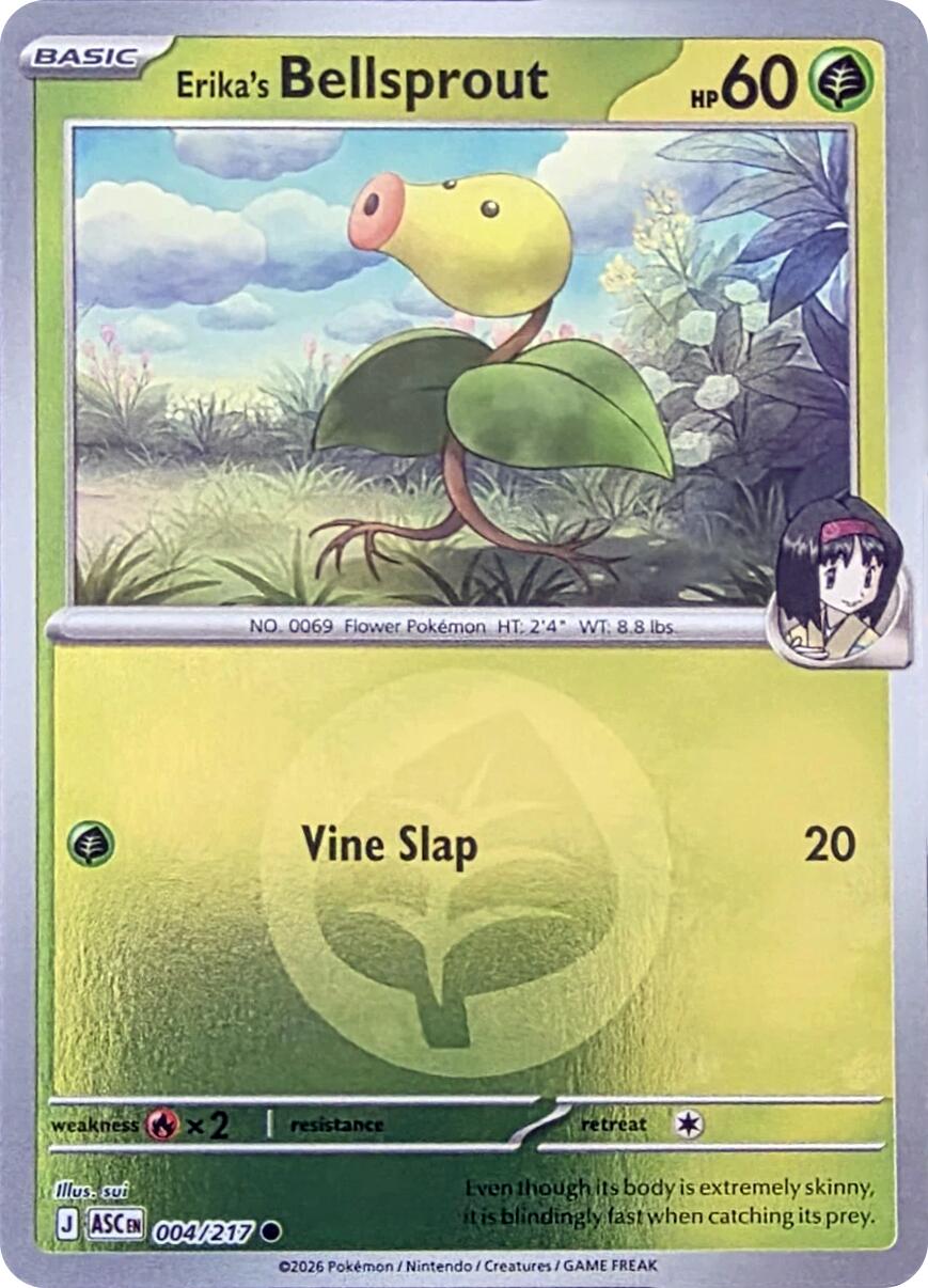 Erika's Bellsprout (004/217) (Energy Symbol Pattern) [Mega Evolution: Ascended Heroes] | Chromatic Games