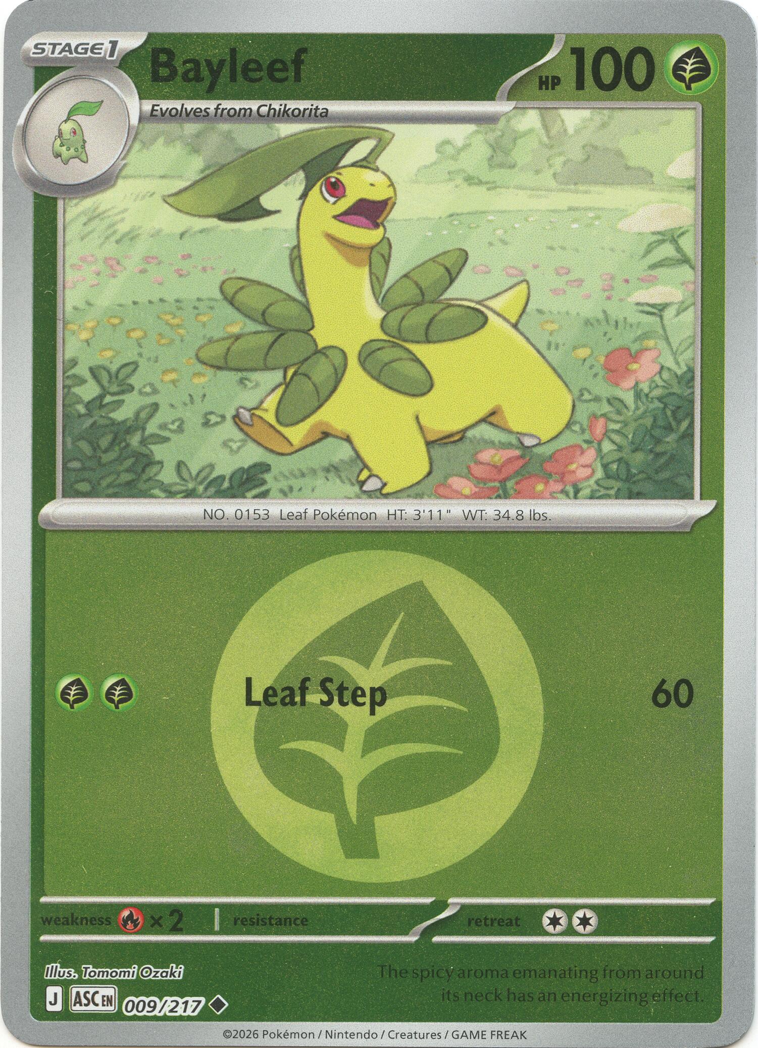 Bayleef (009/217) (Energy Symbol Pattern) [Mega Evolution: Ascended Heroes] | Chromatic Games