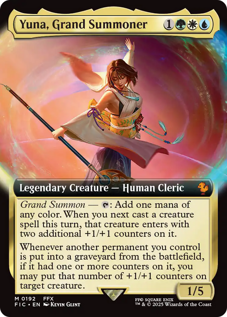 Yuna, Grand Summoner (Extended Art) [FINAL FANTASY Commander] | Chromatic Games