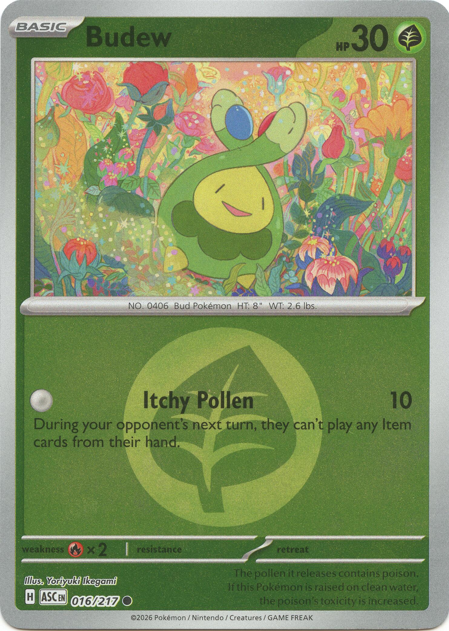 Budew (016/217) (Energy Symbol Pattern) [Mega Evolution: Ascended Heroes] | Chromatic Games