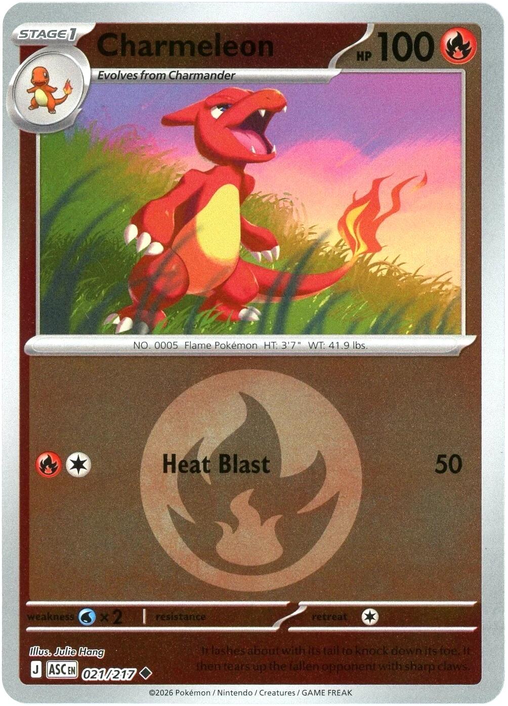 Charmeleon (021/217) (Energy Symbol Pattern) [Mega Evolution: Ascended Heroes] | Chromatic Games