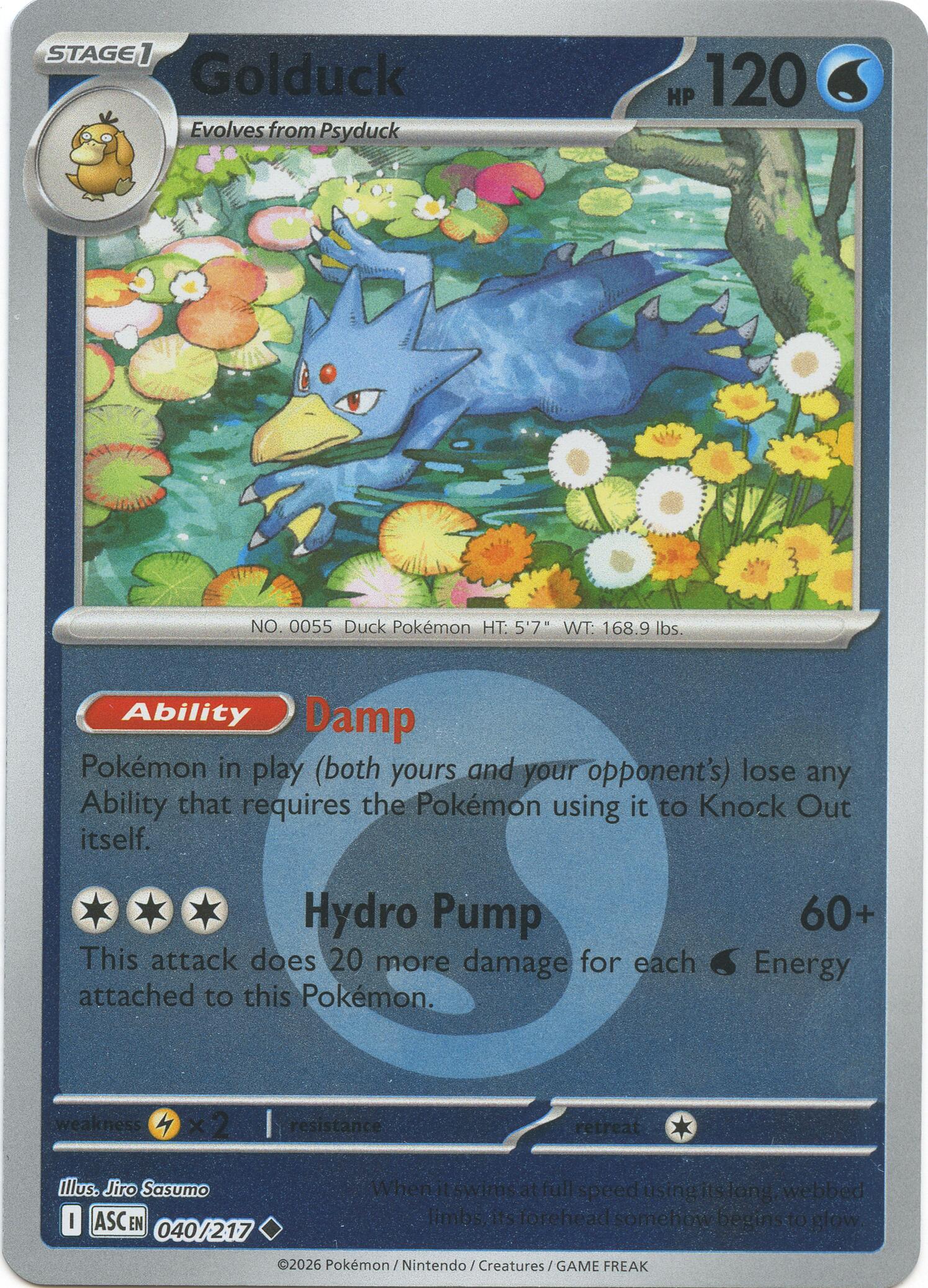 Golduck (040/217) (Energy Symbol Pattern) [Mega Evolution: Ascended Heroes] | Chromatic Games