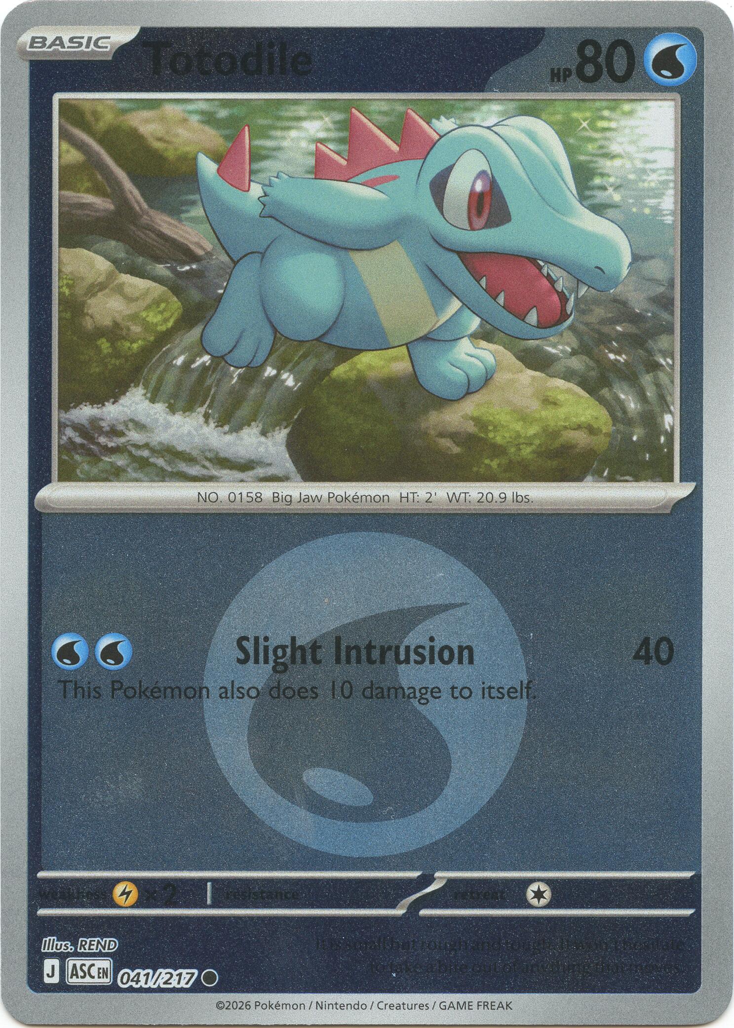 Totodile (041/217) (Energy Symbol Pattern) [Mega Evolution: Ascended Heroes] | Chromatic Games