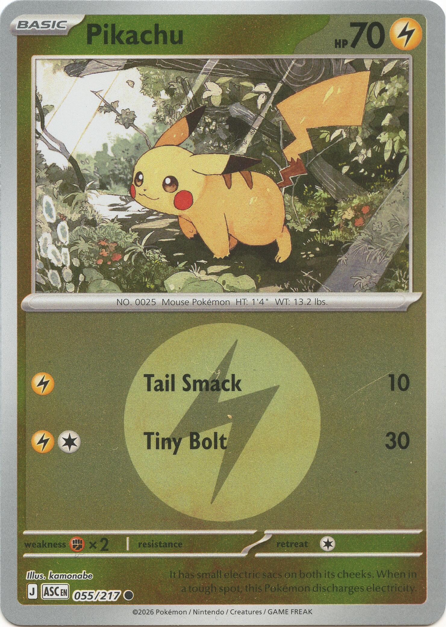 Pikachu (055/217) (Energy Symbol Pattern) [Mega Evolution: Ascended Heroes] | Chromatic Games