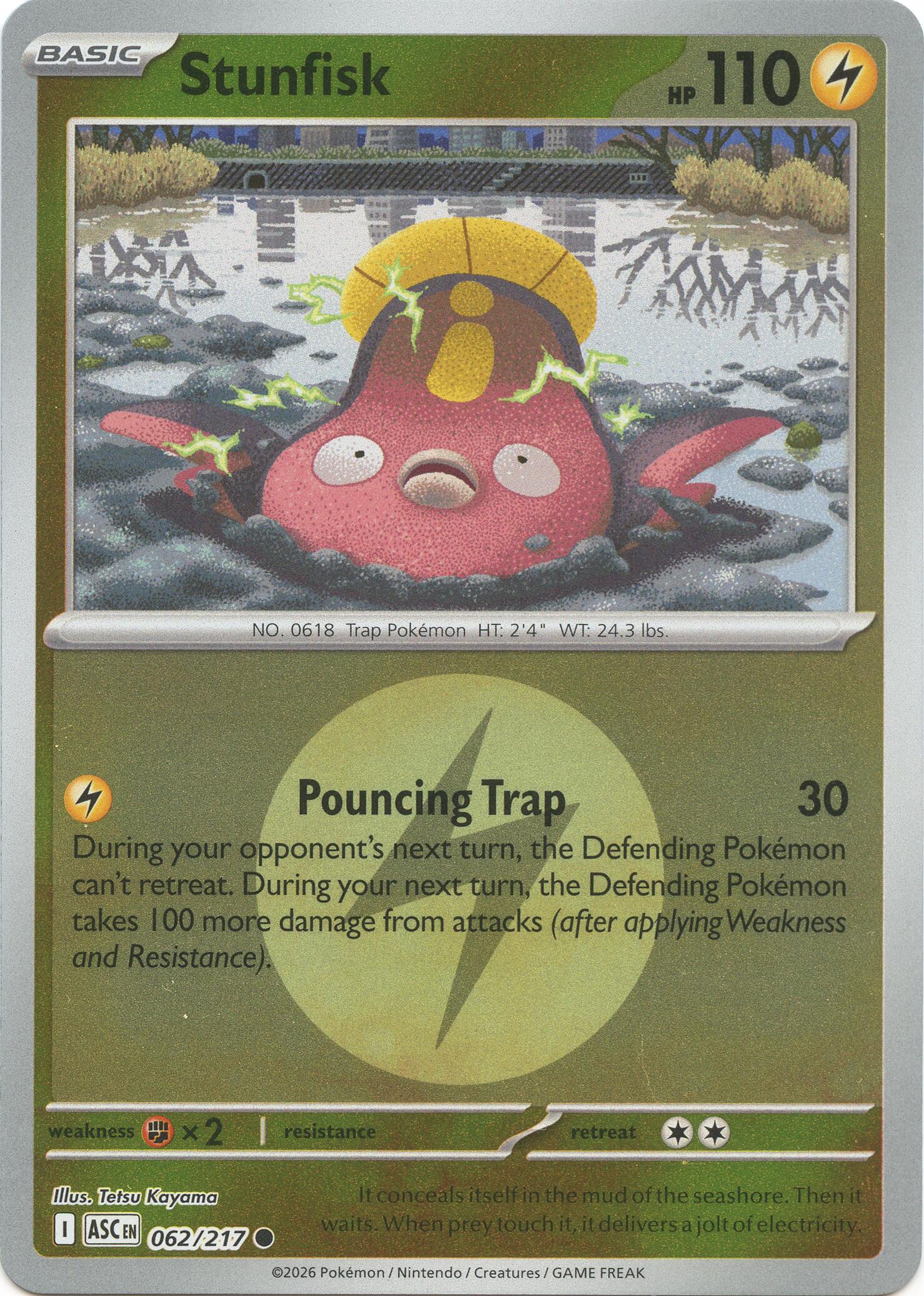 Stunfisk (062/217) (Energy Symbol Pattern) [Mega Evolution: Ascended Heroes] | Chromatic Games
