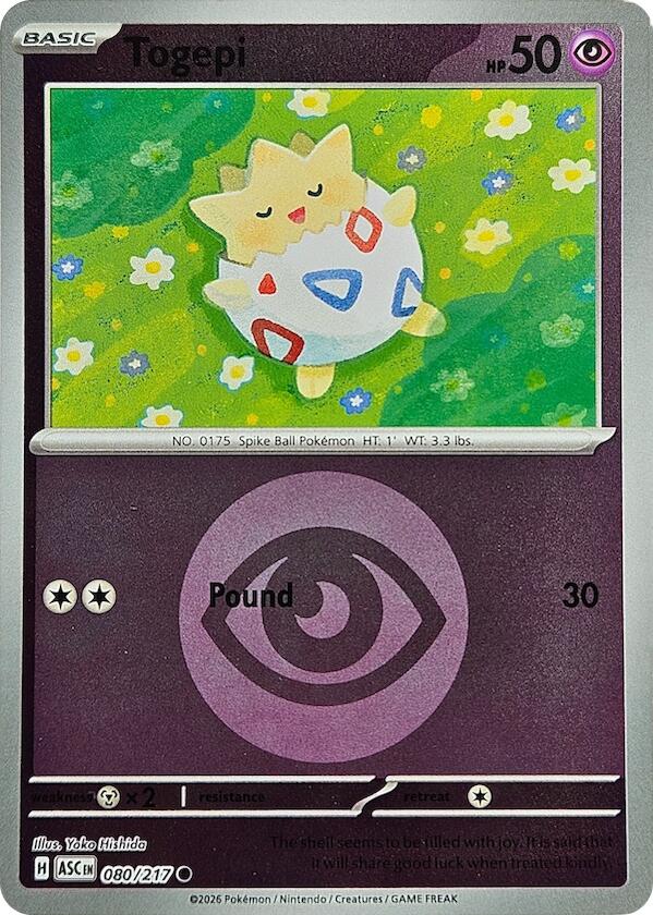 Togepi (080/217) (Energy Symbol Pattern) [Mega Evolution: Ascended Heroes] | Chromatic Games