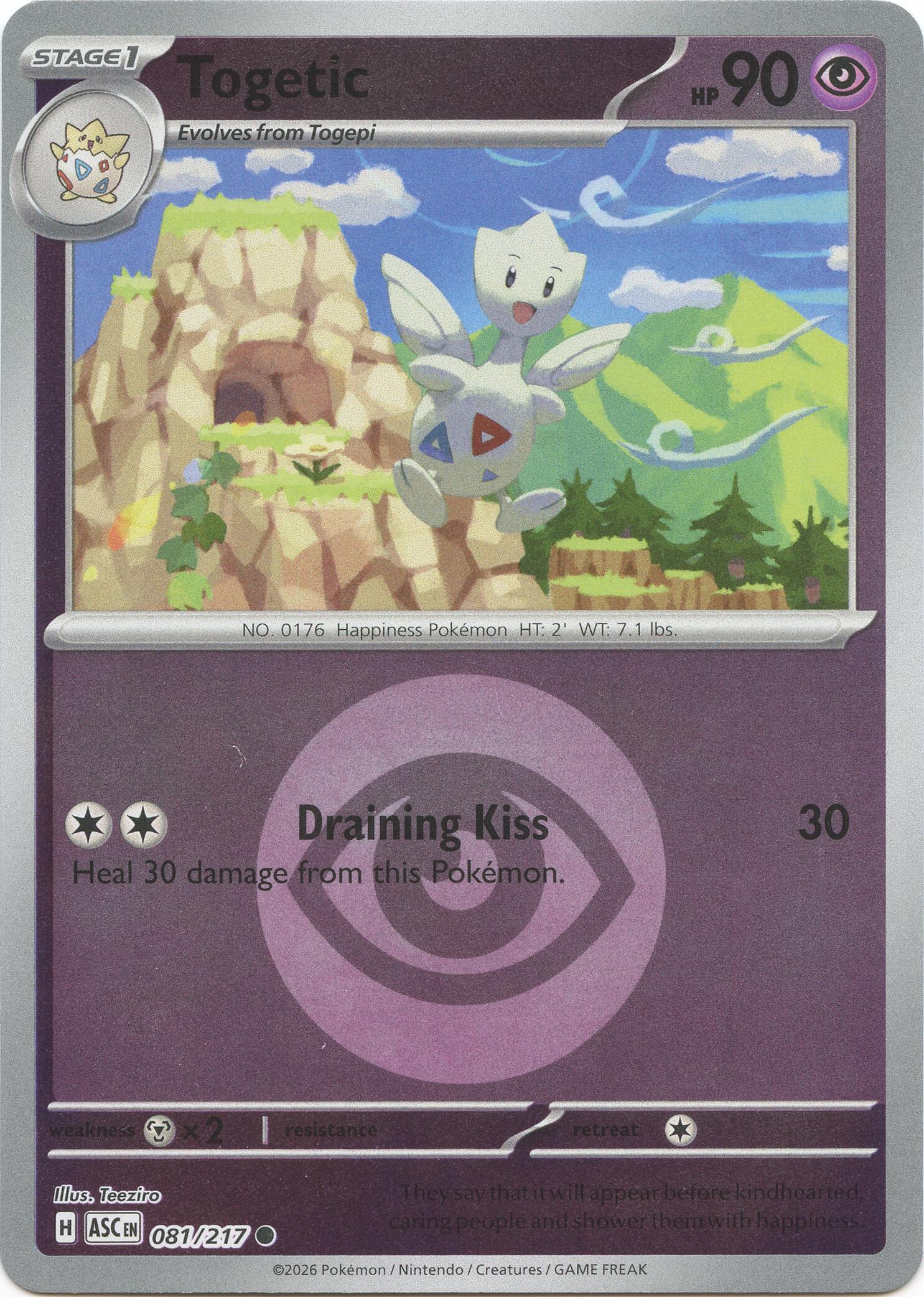 Togetic (081/217) (Energy Symbol Pattern) [Mega Evolution: Ascended Heroes] | Chromatic Games