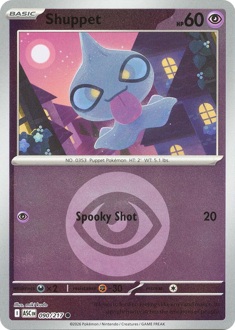 Shuppet (090/217) (Energy Symbol Pattern) [Mega Evolution: Ascended Heroes] | Chromatic Games