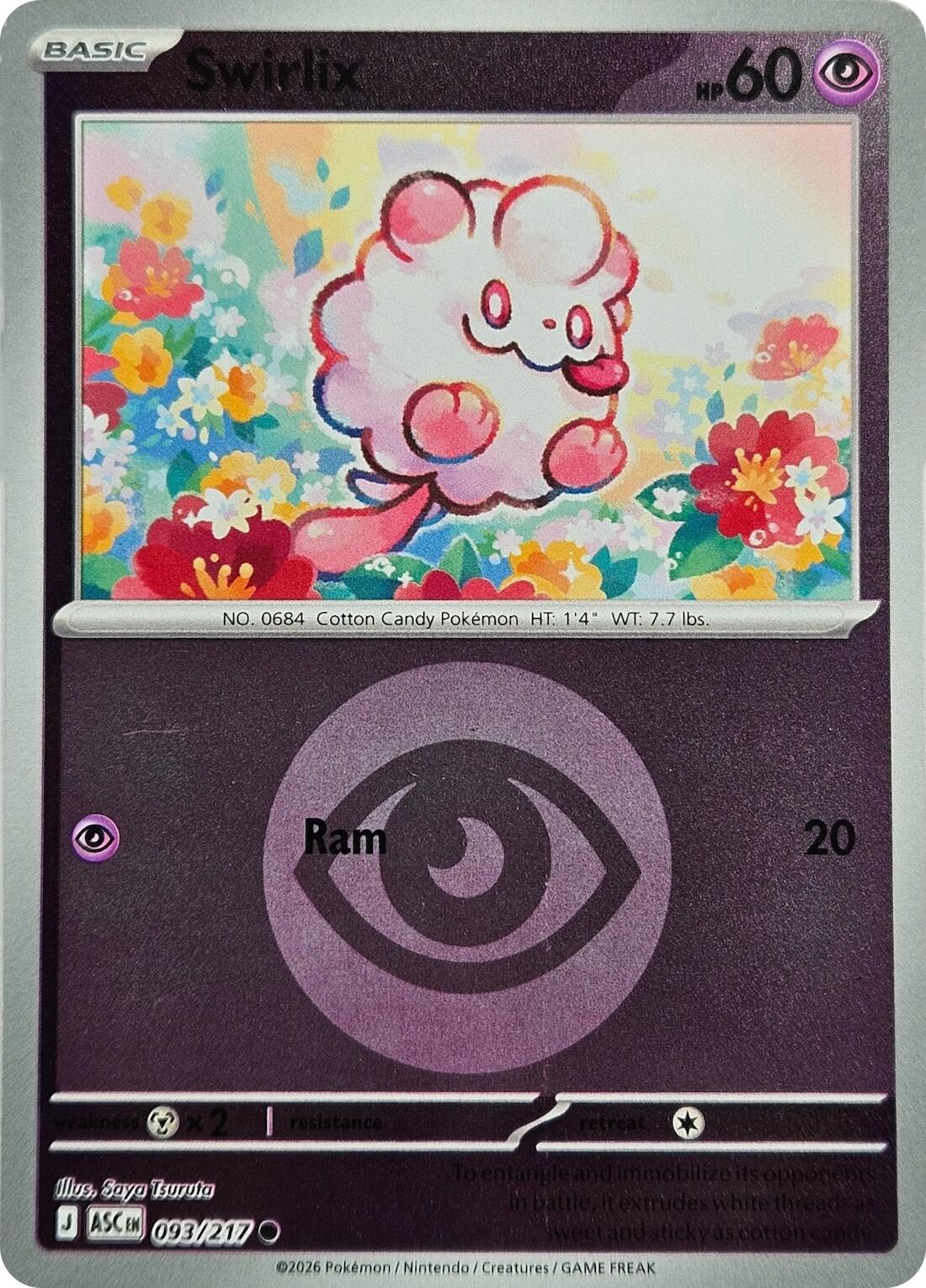 Swirlix (093/217) (Energy Symbol Pattern) [Mega Evolution: Ascended Heroes] | Chromatic Games