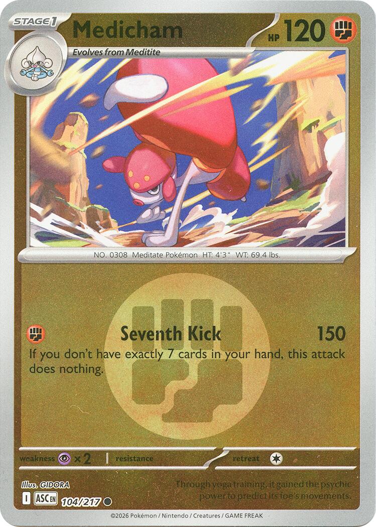 Medicham (104/217) (Energy Symbol Pattern) [Mega Evolution: Ascended Heroes] | Chromatic Games