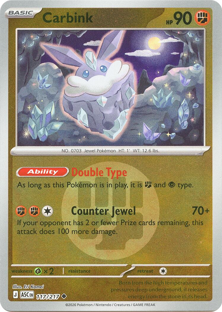 Carbink (117/217) (Energy Symbol Pattern) [Mega Evolution: Ascended Heroes] | Chromatic Games