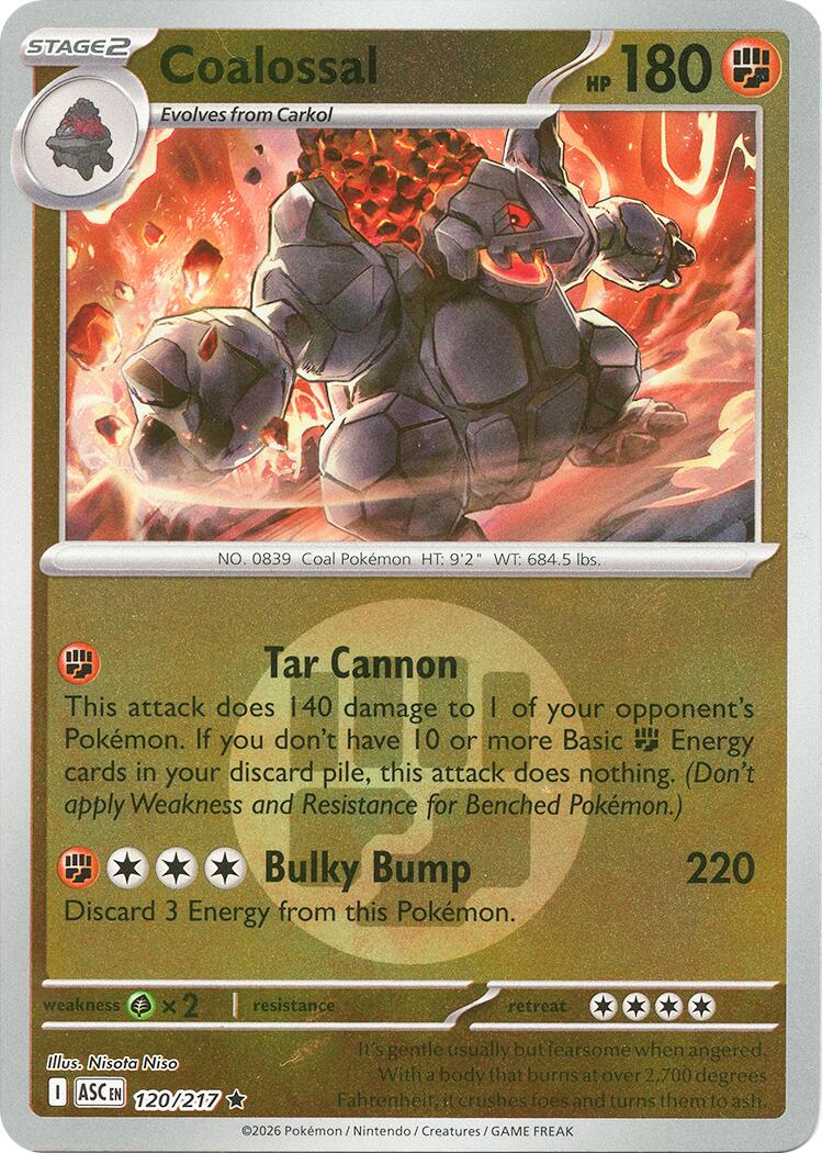 Coalossal (120/217) (Energy Symbol Pattern) [Mega Evolution: Ascended Heroes] | Chromatic Games