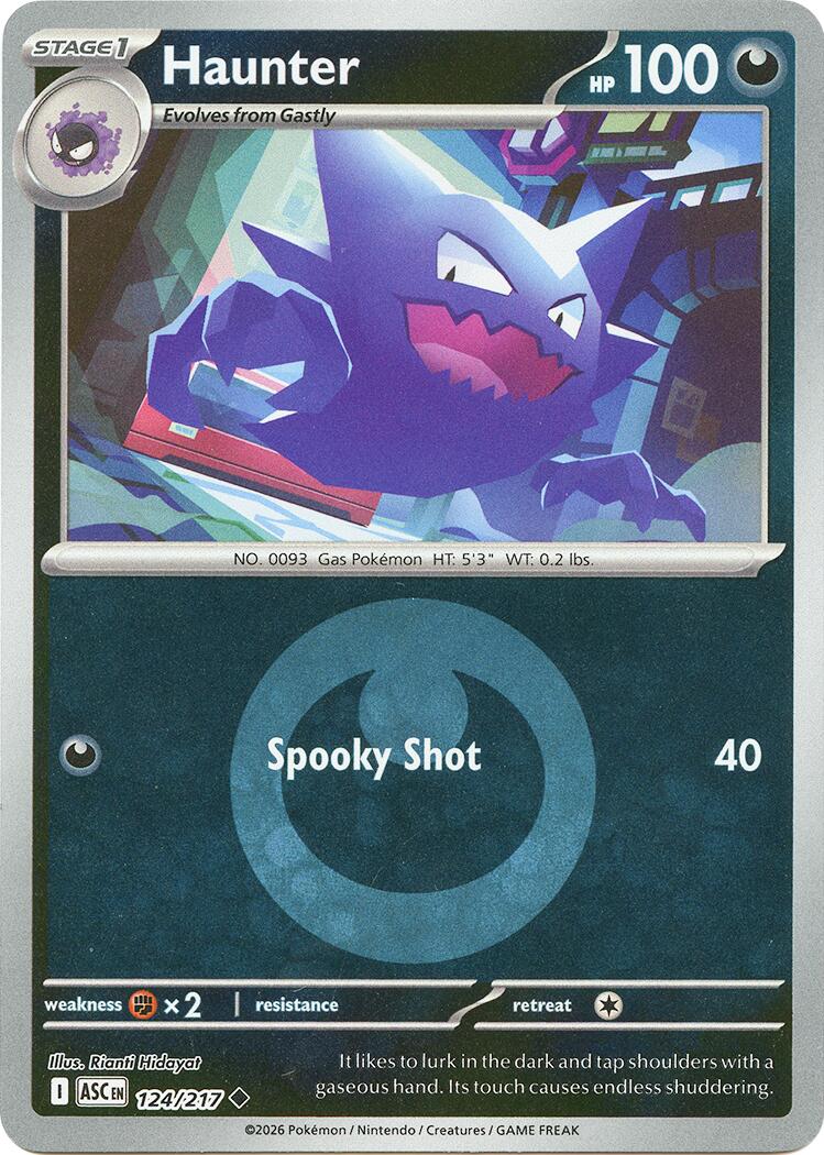 Haunter (124/217) (Energy Symbol Pattern) [Mega Evolution: Ascended Heroes] | Chromatic Games