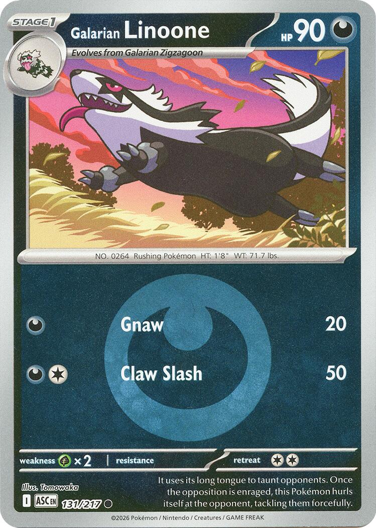 Galarian Linoone (131/217) (Energy Symbol Pattern) [Mega Evolution: Ascended Heroes] | Chromatic Games