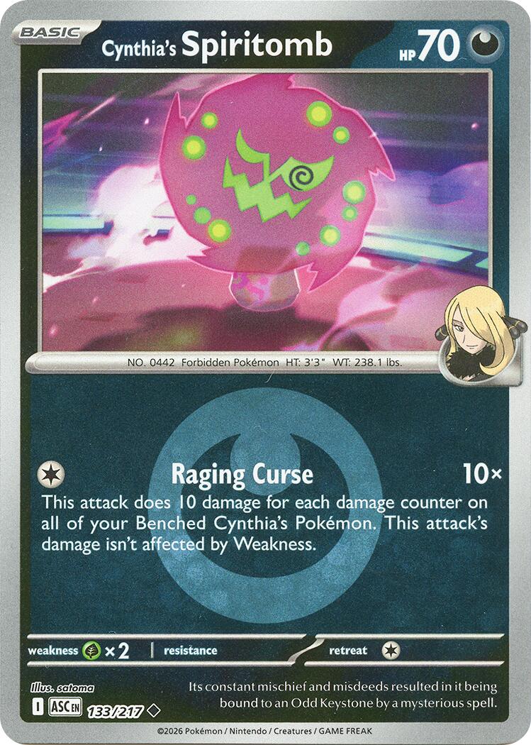 Cynthia's Spiritomb (133/217) (Energy Symbol Pattern) [Mega Evolution: Ascended Heroes] | Chromatic Games