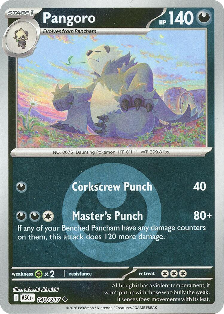 Pangoro (140/217) (Energy Symbol Pattern) [Mega Evolution: Ascended Heroes] | Chromatic Games