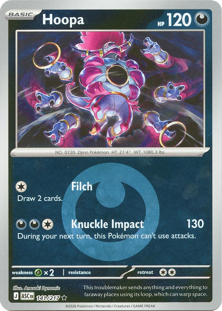 Hoopa (141/217) (Energy Symbol Pattern) [Mega Evolution: Ascended Heroes] | Chromatic Games