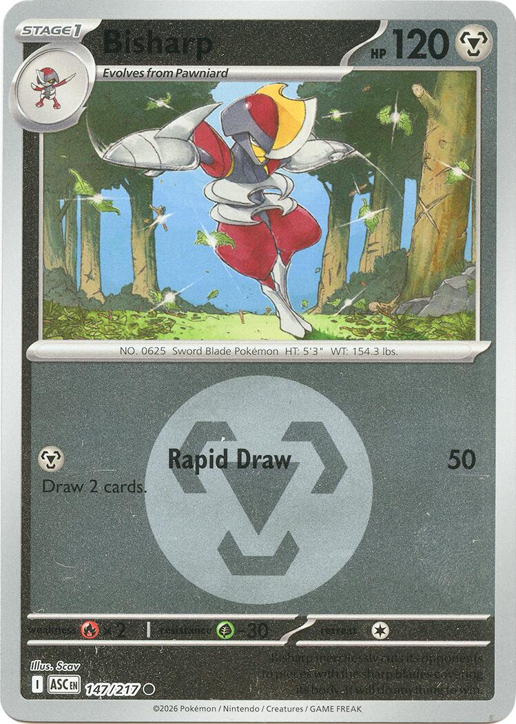 Bisharp (147/217) (Energy Symbol Pattern) [Mega Evolution: Ascended Heroes] | Chromatic Games