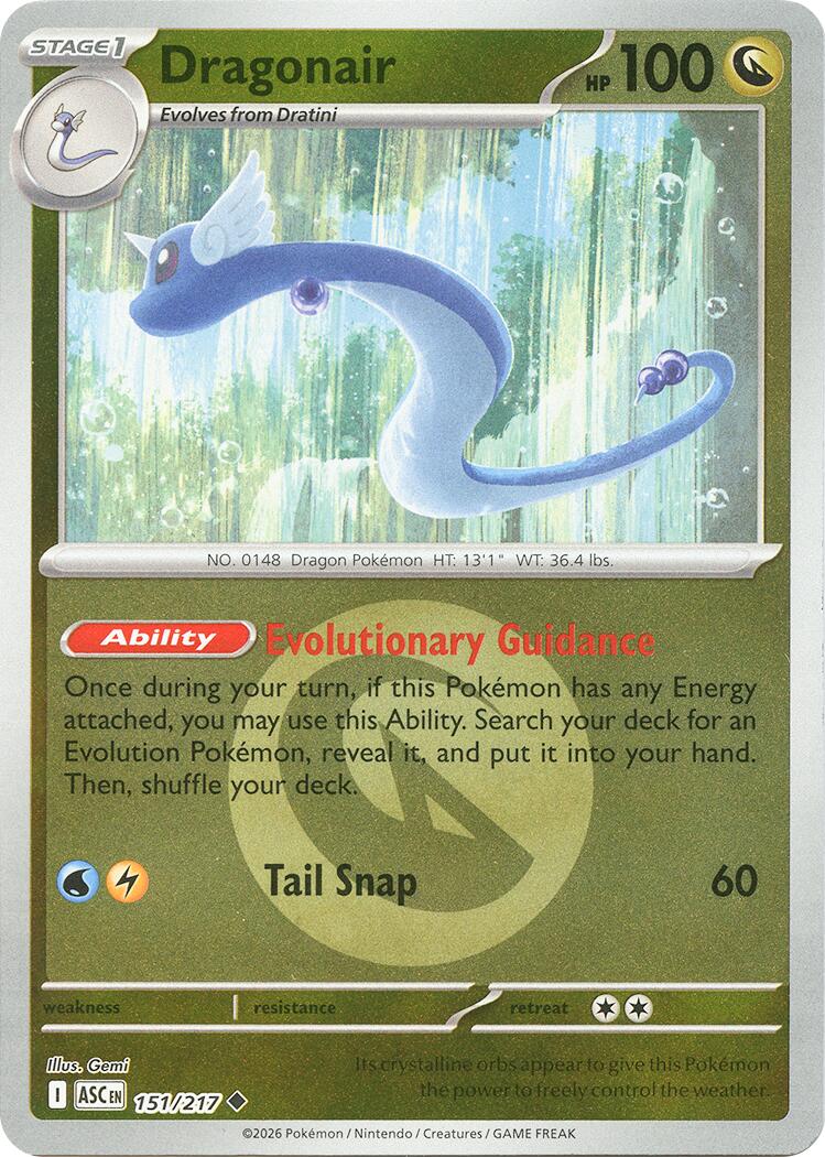 Dragonair (151/217) (Energy Symbol Pattern) [Mega Evolution: Ascended Heroes] | Chromatic Games