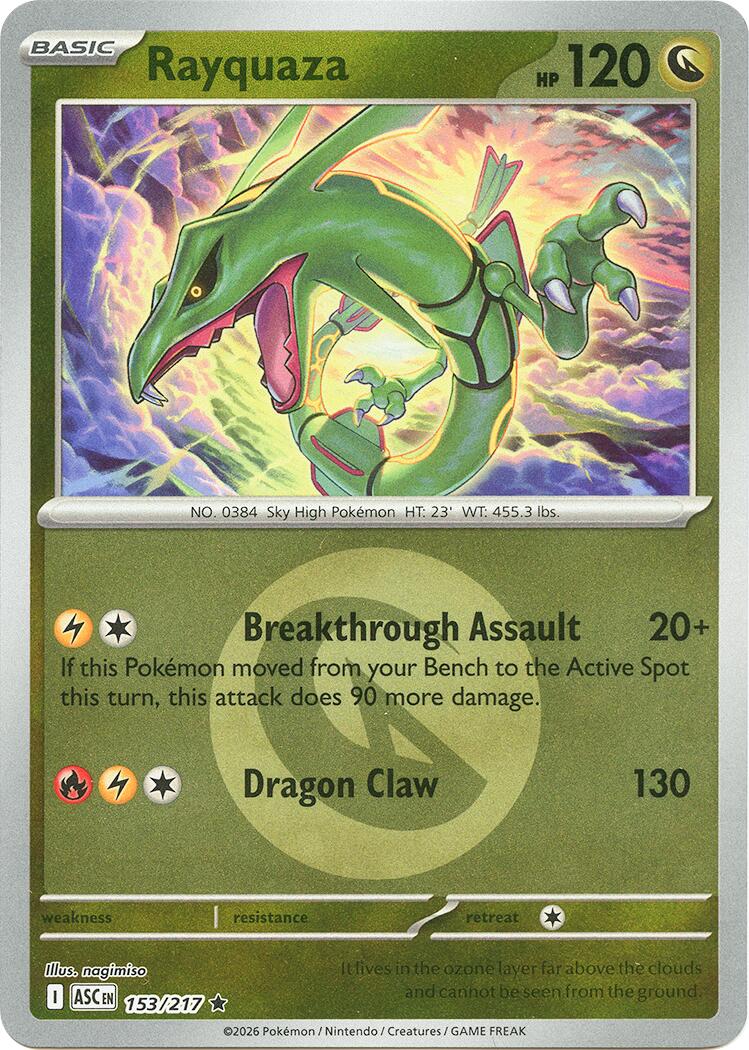 Rayquaza (153/217) (Energy Symbol Pattern) [Mega Evolution: Ascended Heroes] | Chromatic Games