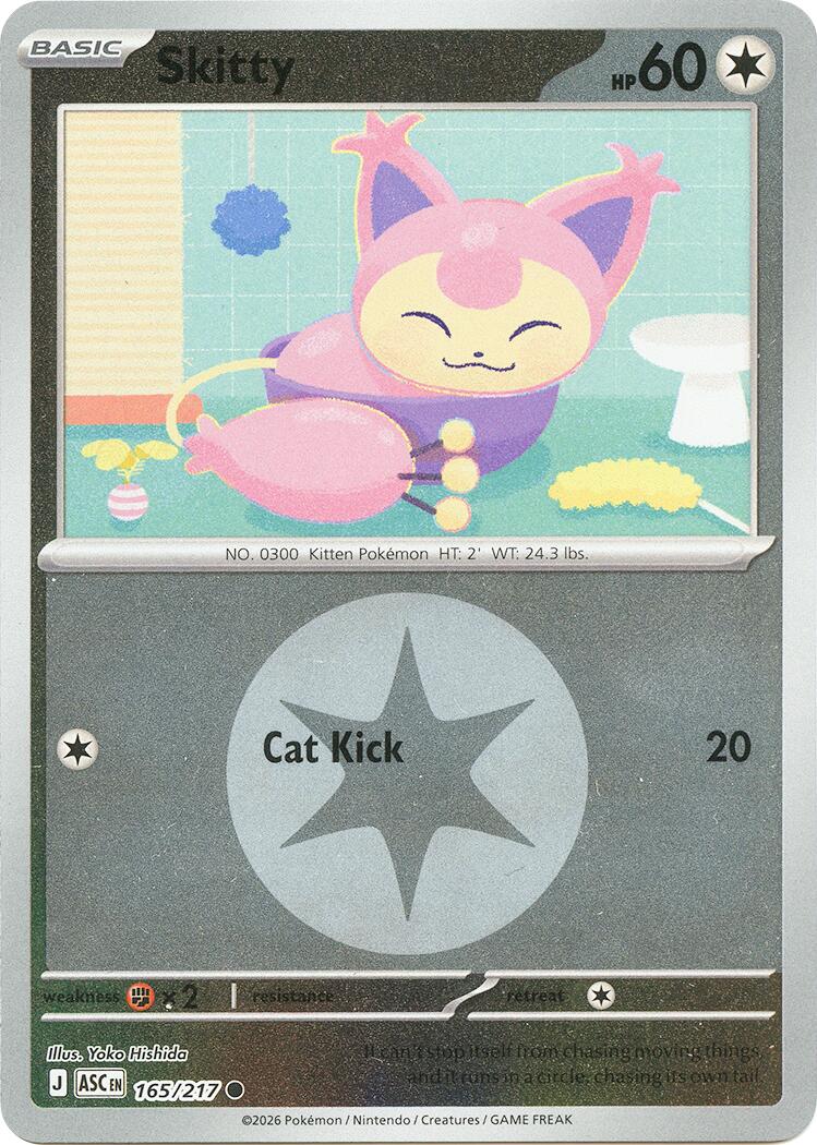 Skitty (165/217) (Energy Symbol Pattern) [Mega Evolution: Ascended Heroes] | Chromatic Games