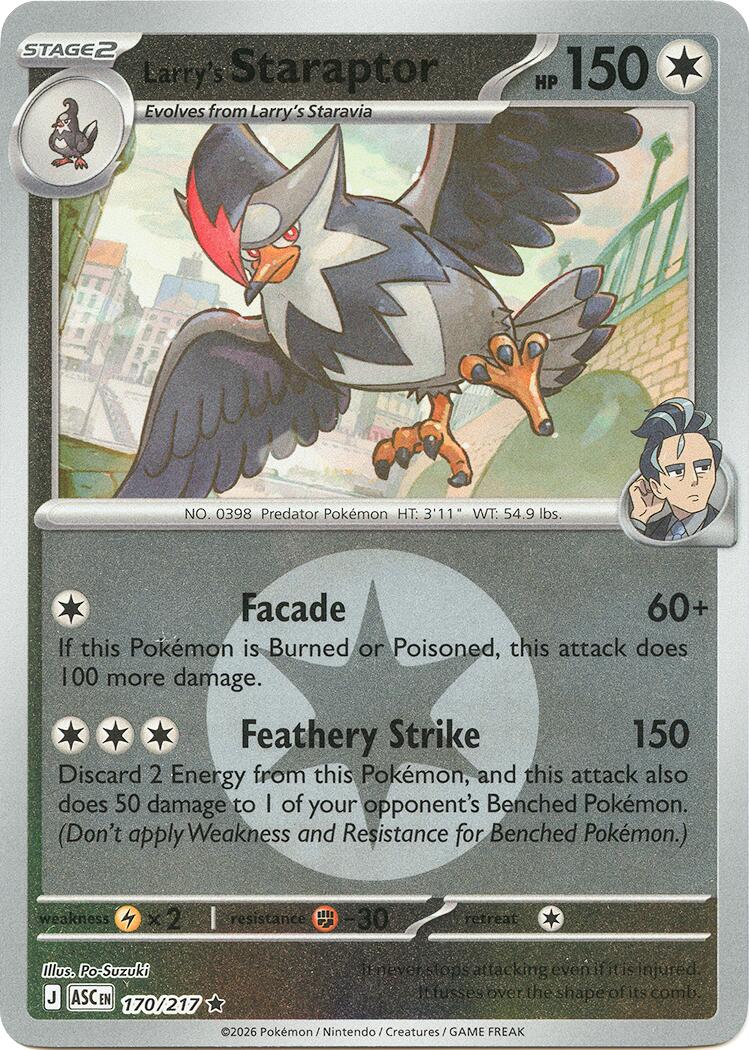 Larry's Staraptor (170/217) (Energy Symbol Pattern) [Mega Evolution: Ascended Heroes] | Chromatic Games