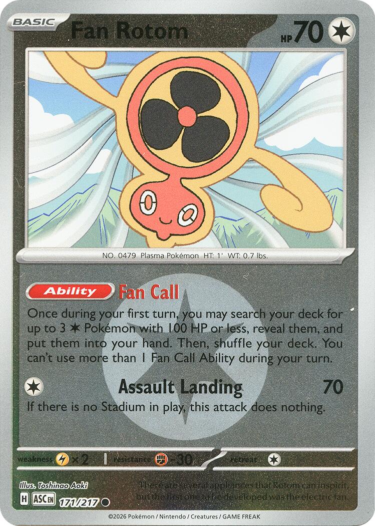 Fan Rotom (171/217) (Energy Symbol Pattern) [Mega Evolution: Ascended Heroes] | Chromatic Games