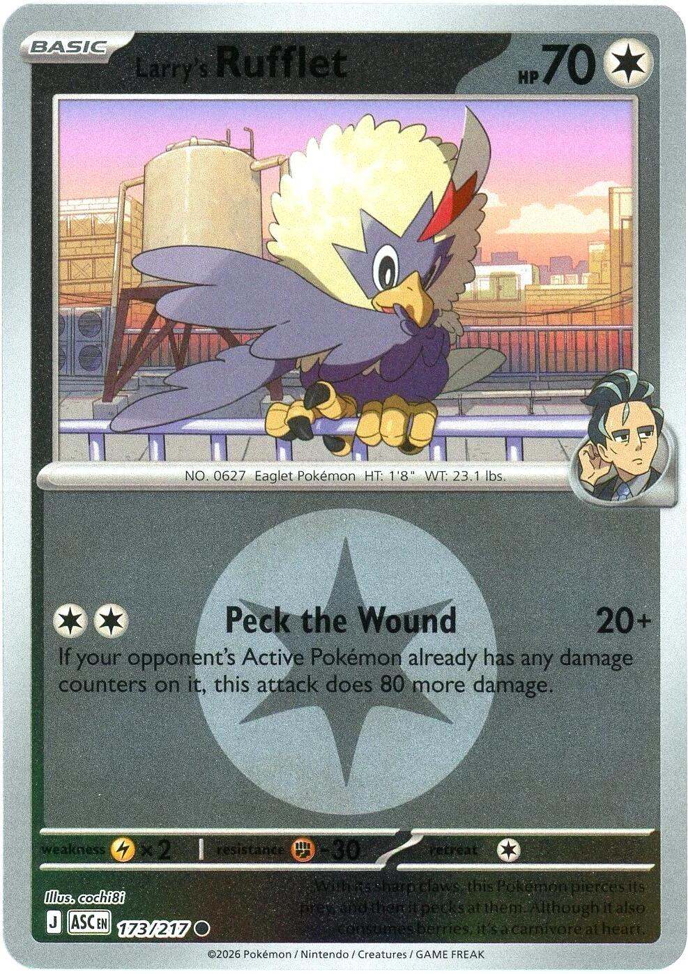 Larry's Rufflet (173/217) (Energy Symbol Pattern) [Mega Evolution: Ascended Heroes] | Chromatic Games