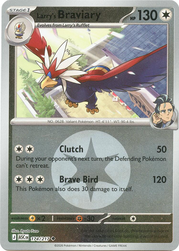 Larry's Braviary (174/217) (Energy Symbol Pattern) [Mega Evolution: Ascended Heroes] | Chromatic Games