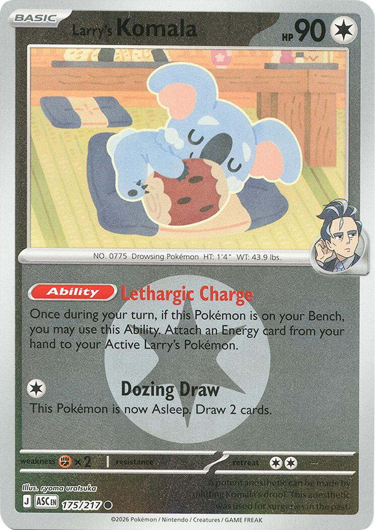 Larry's Komala (175/217) (Energy Symbol Pattern) [Mega Evolution: Ascended Heroes] | Chromatic Games