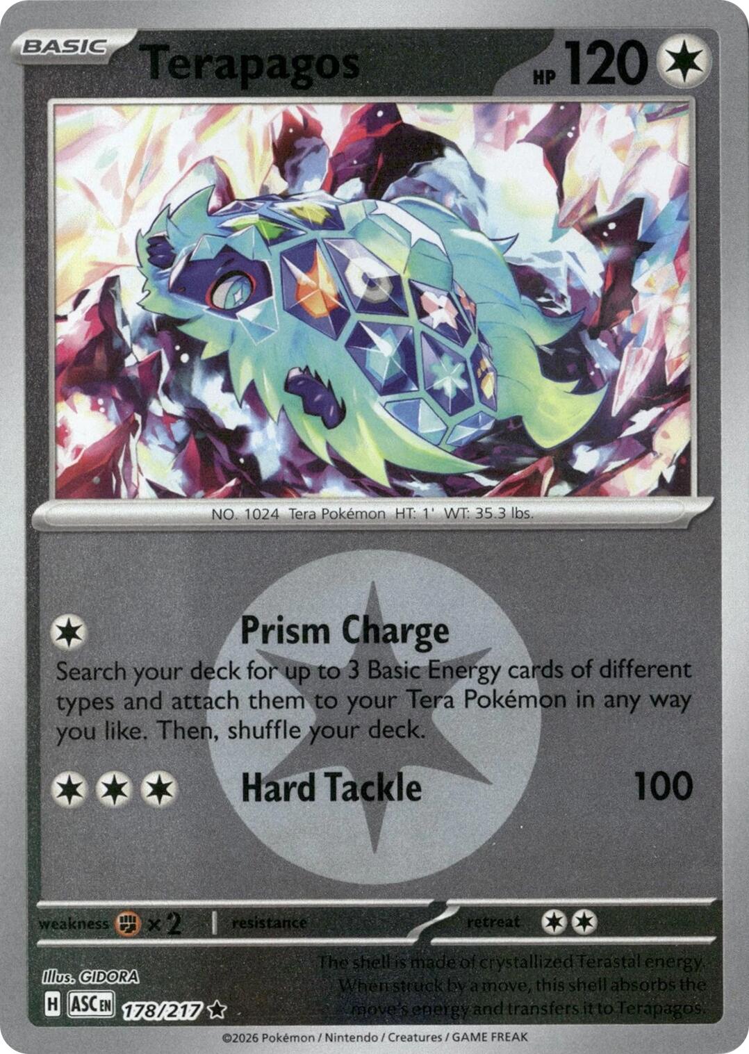 Terapagos (178/217) (Energy Symbol Pattern) [Mega Evolution: Ascended Heroes] | Chromatic Games