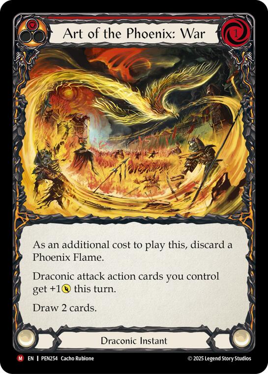 Art Of The Phoenix War (Red) [PEN254] (Compendium of Rathe)  Rainbow Foil | Chromatic Games