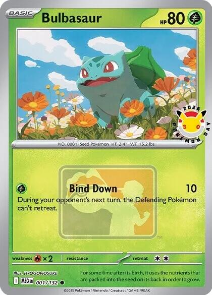 Bulbasaur (001/132) (Pokemon Day 2026) [Miscellaneous Cards] | Chromatic Games