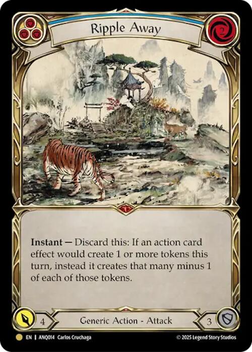Ripple Away (Blue) (Gold) [ANQ014] (Compendium of Rathe - Antiquity Pack)  Rainbow Foil | Chromatic Games