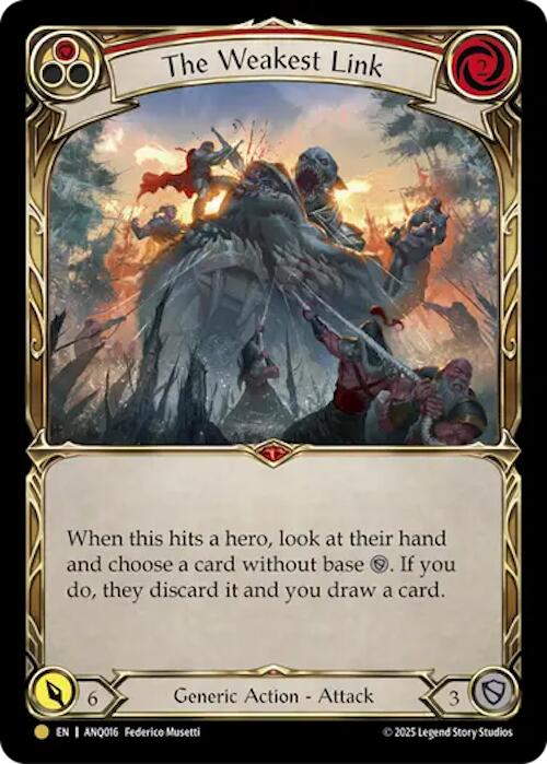 The Weakest Link (Red) (Gold) [ANQ016] (Compendium of Rathe - Antiquity Pack) | Chromatic Games