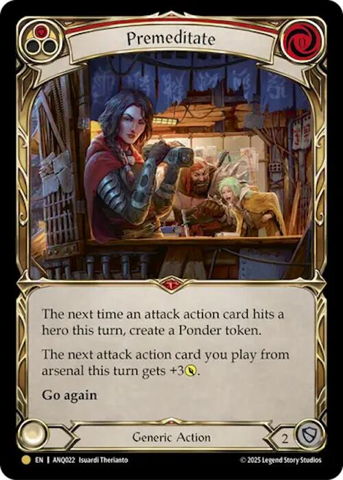 Premeditate (Red) (Gold) [ANQ022] (Compendium of Rathe - Antiquity Pack) | Chromatic Games