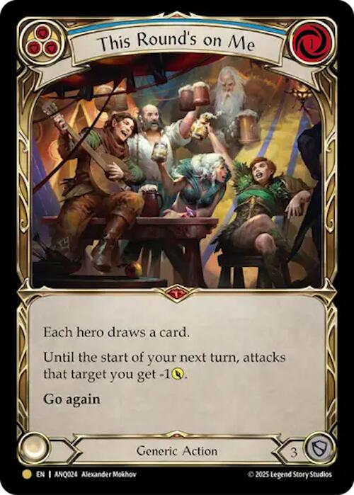 This Rounds On Me (Blue) (Gold) [ANQ024] (Compendium of Rathe - Antiquity Pack) | Chromatic Games